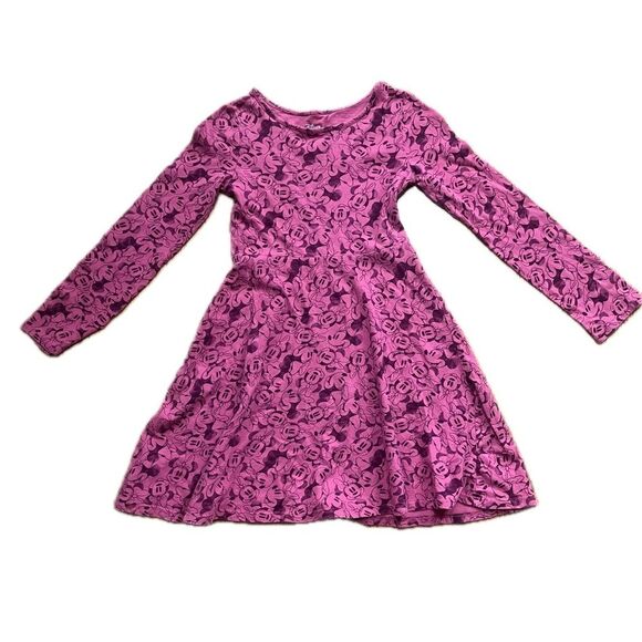Kohl's Jumping Beans Disney Minnie Mouse Girl’s Long Sleeved Dress Mauve Size 7 - Picture 2 of 8